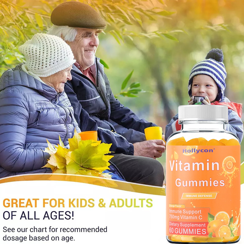 Bのビタミンのグルテンの自由なオレンジが付いている大人の免疫サポートのための750mgビタミンC Gummies