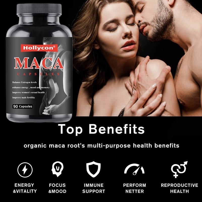 今は人および女性の性と生殖に関する健康のためのMaca 500 mgを90のカプセル補う