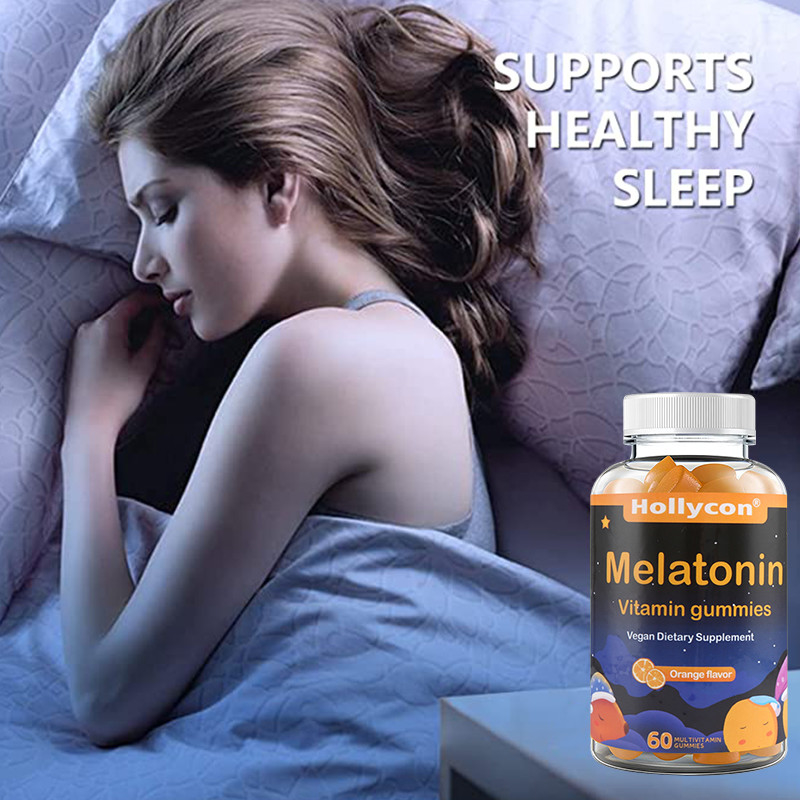 COAはOEMサポート睡眠を緩めるオレンジ味のMelatoninのビタミンGummiesを補う