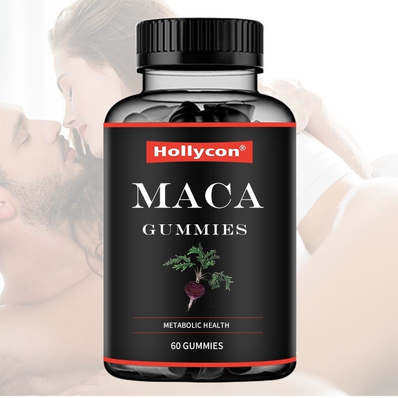 ODM Macaの根のGummiesの黒赤く黄色いホルモン性 サポート エネルギー・バランスは気分の焦点を改良する