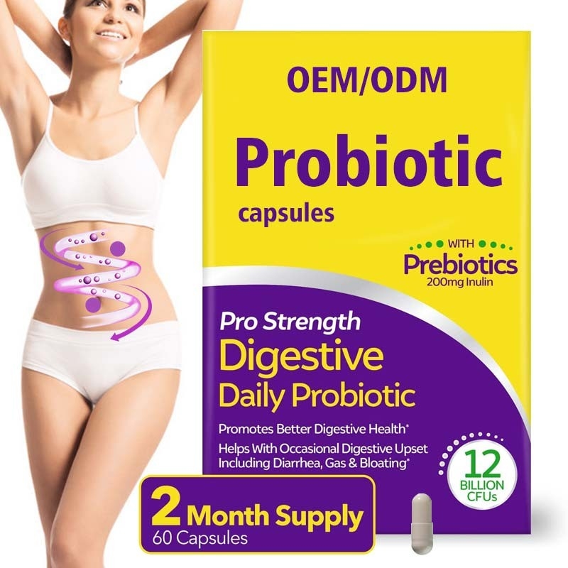 Probioticsの自由な非女性の人60のカプセルGMOのグルテンのための脂肪質のカッターの補足