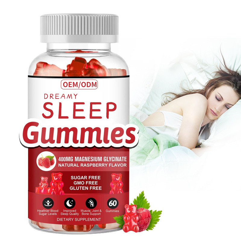 グルテンの自由なMelatoninのビタミンのGummiesサポート睡眠はMelatoninのビタミンDのマグネシウムのレモン バームのエキスを緩める