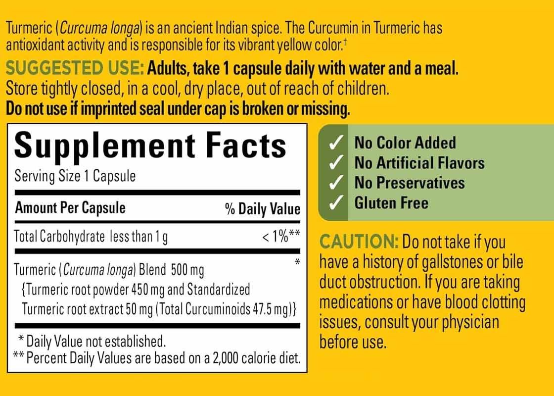 ODM カルキュミンのカプセル 120pcs 関節快適さと脳機能サポートサプリメント