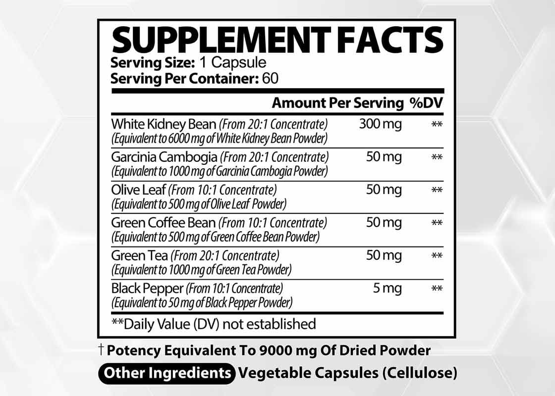 FDA 白い腎豆抽出剤 代謝脂肪減量サプリメントのサポート