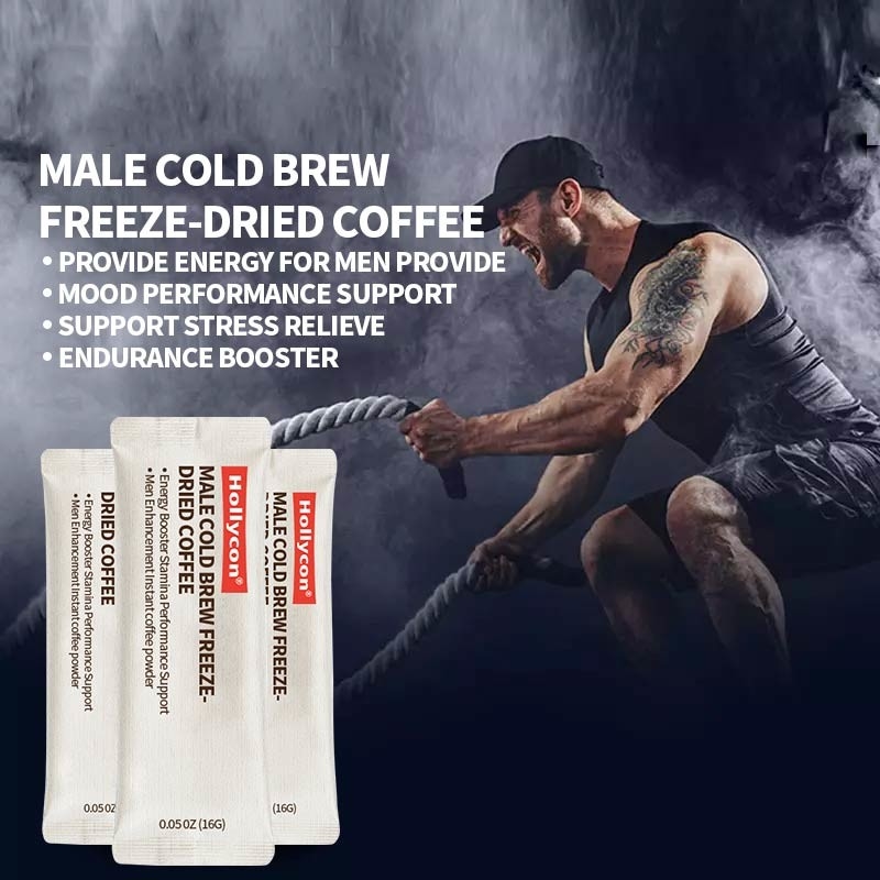OEM 男性 冷酒 冷凍乾燥コーヒー エネルギーブースター スタミナ 性能強化 男性 インスタントコーヒーパウダー