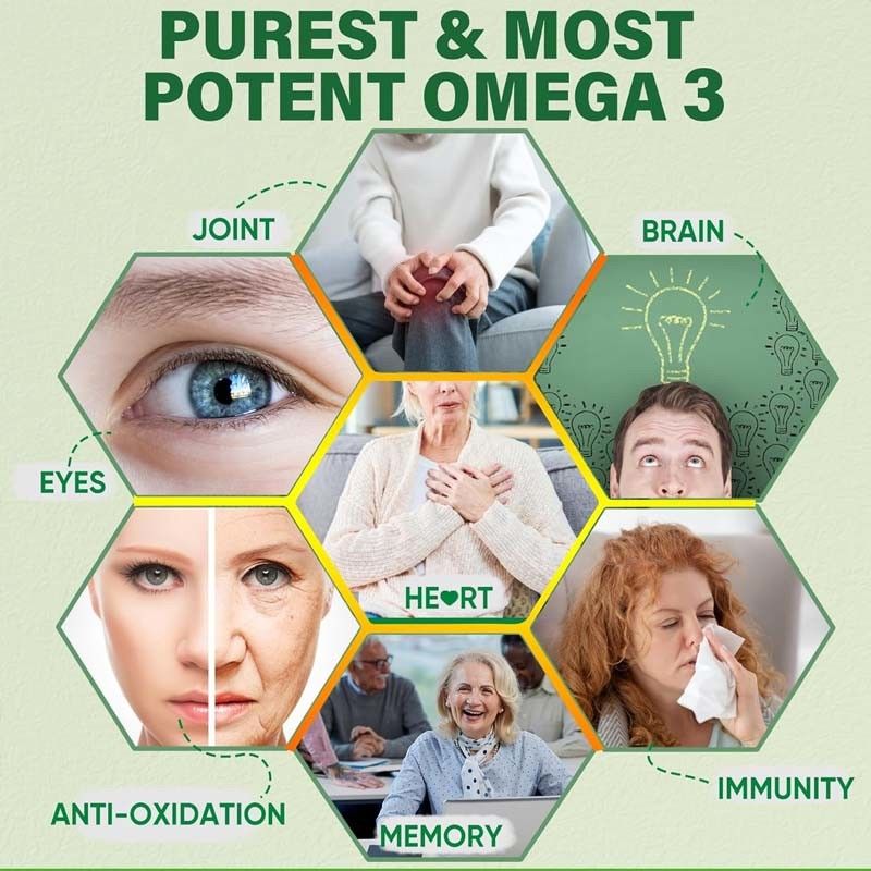 OEMサポート DHA ビタミンE A D3 脳眼関節 アルゲ オメガ-3 2200mg ゴミ