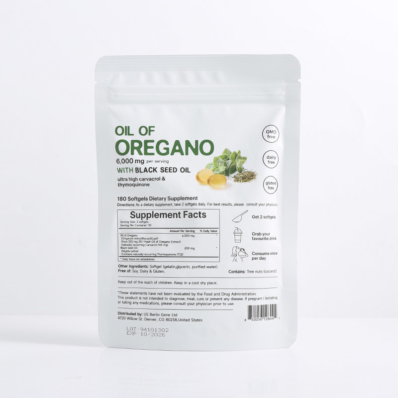 オーガニック オレガノ オイル ソフトジェル 6000mg オレガノ オイル ソフトジェル 免疫 サポート