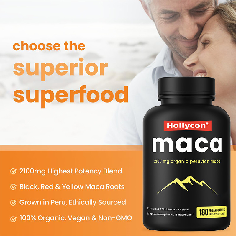マカ根カプセル 男性用 オーガニックマカ根ミックス 2100mg
