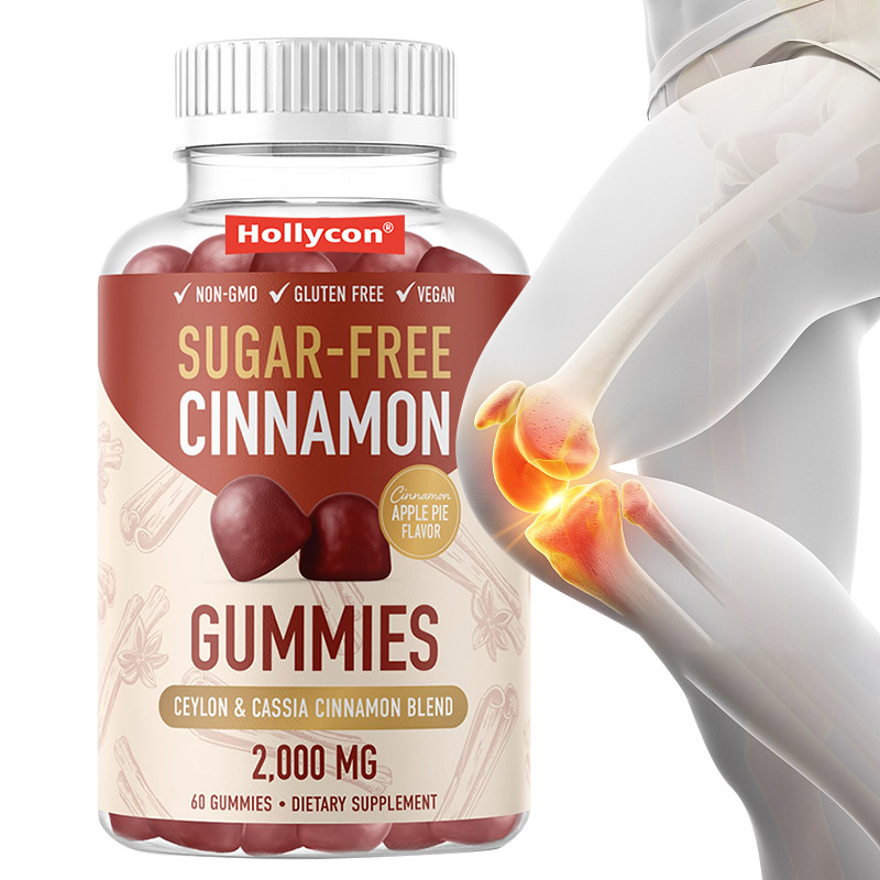 糖のないシナモンガム 1000mg セイロンシナモンエキストラクト 免疫力サポートのためのガム