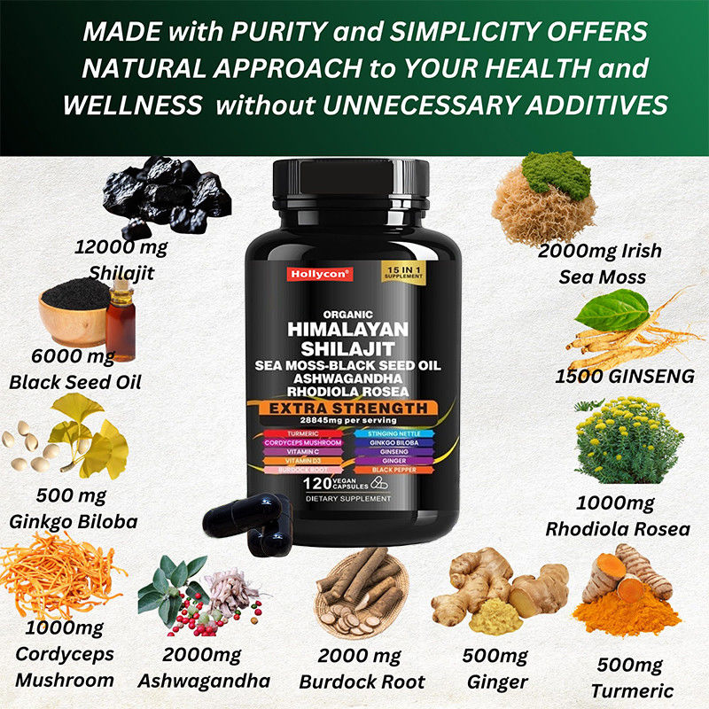 OEM 有機純ヒマラヤシラジット カプセル 免疫力サポート シラジット カプセル