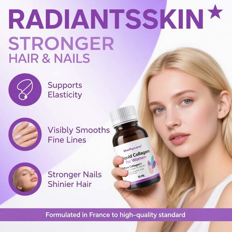 女性用の純粋なコラーゲン+液体コラーゲン - 放射皮膚、髪と爪の健康のための4000mgの海洋ペプチド - ヒアルロン酸、ビタミンE