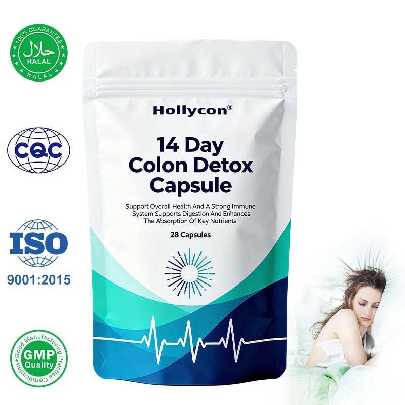 28粒の高強度カプセルと24ヶ月の賞味期限を備えた、14日間デトックス大腸クレンジングサプリメント。腸内環境の健康をサポート。