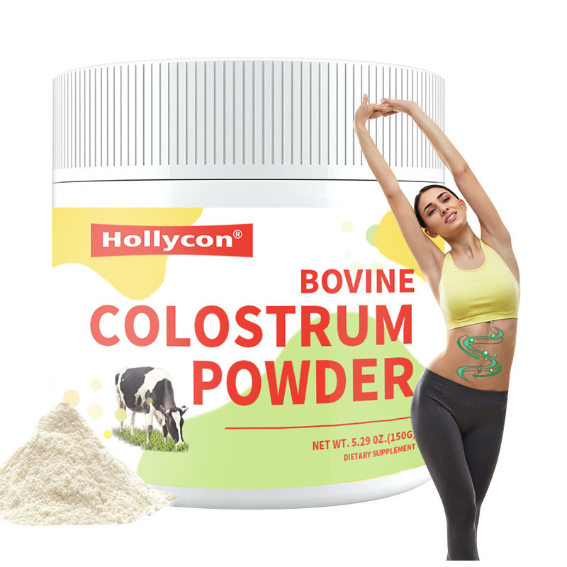 OEM Premium Grass Fed Bovine Colostrum Supplement Powder Gut Hair Growth Beauty Immune 60% IgG 3000 mg Bovine Colostrum Powder