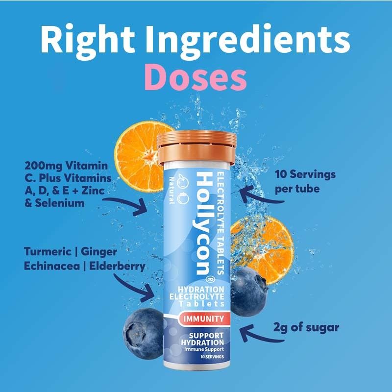 OEM 水分化免疫電解質錠 ビタミンC 水分化 発泡性錠 ジンジャー カルメリック 水分化電解質錠