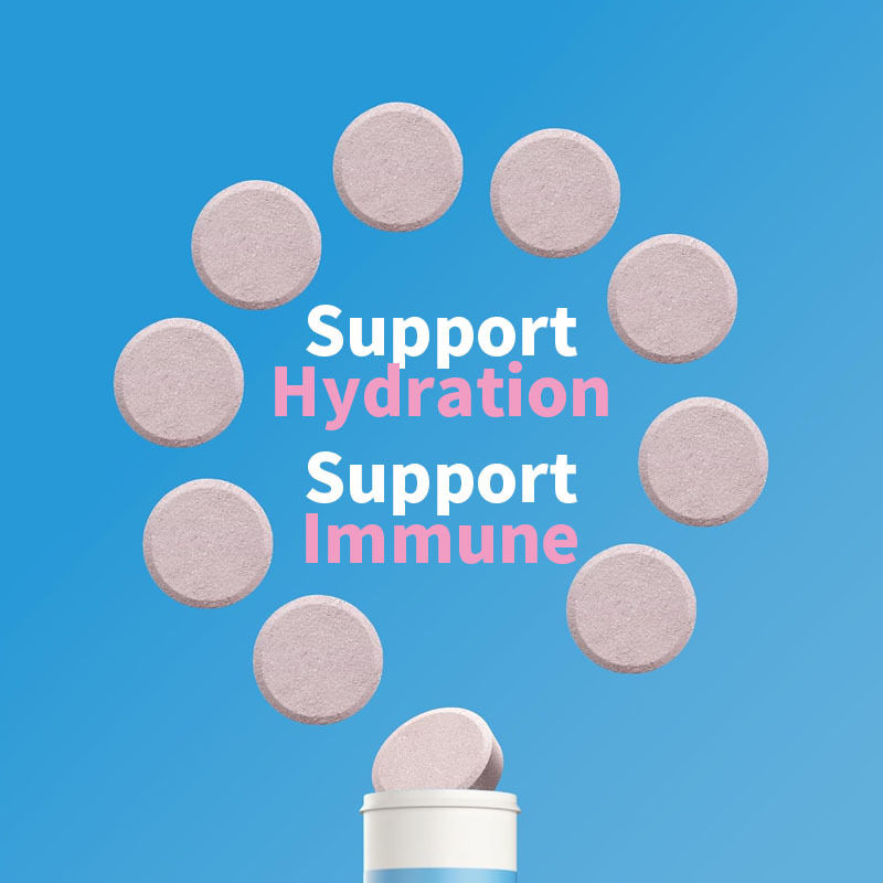 OEM 水分化免疫電解質錠 ビタミンC 水分化 発泡性錠 ジンジャー カルメリック 水分化電解質錠