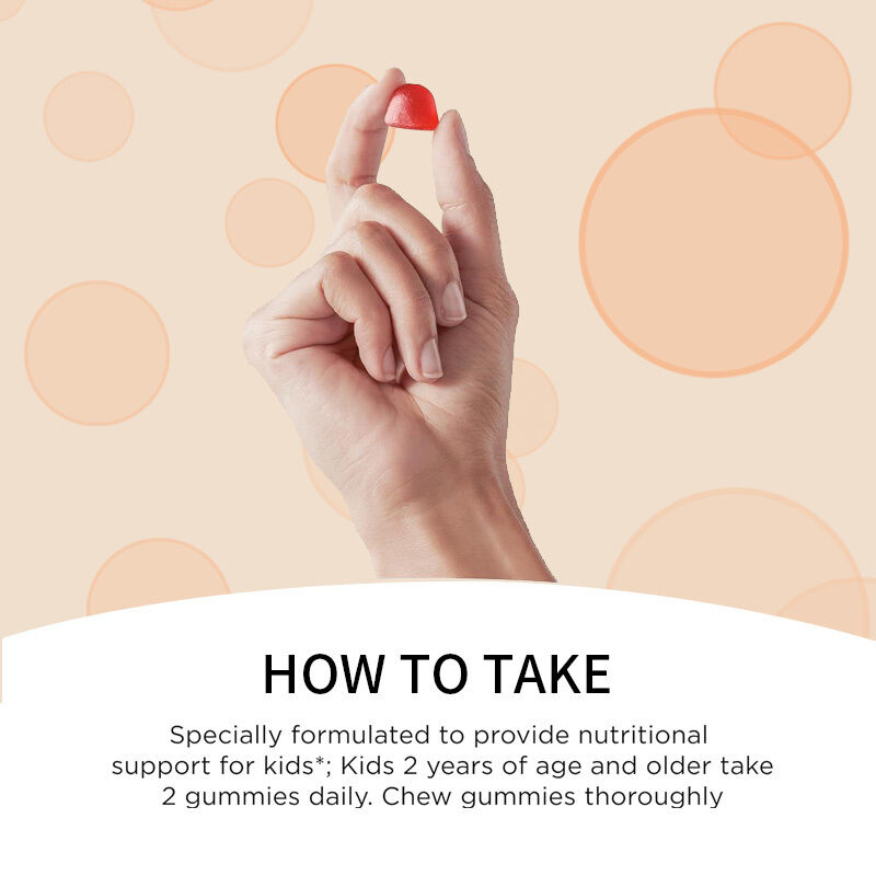 OEMオーガニックキッズビタミンD3 ビタミンD3サプリメント グミ 骨と免疫の健康 ビタミンD3グミ