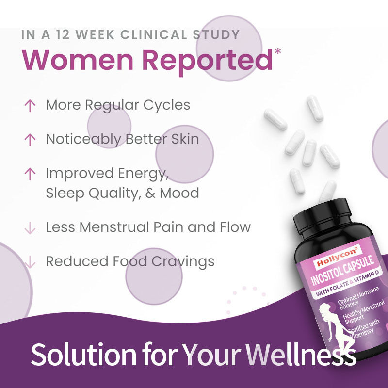 OEMプレミアム イノシトールサプリメント イノシトールプラス比 女性のための健康なホルモンバランス&健康な卵巣サポート イノシトールカプセル