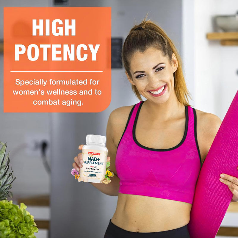 女性向けOEM 2000MG リポソーム NAD+ マックス吸収 NAD プラス 閉経 コグニティブクリアリティ エネルギー NAD + サプリメント