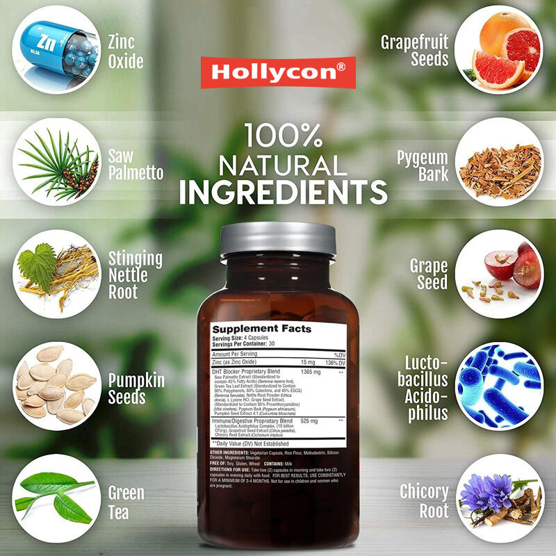 男性と女性のための遺伝的脱毛のためのOEM育毛サプリメント 脱毛制御 免疫システム 育毛カプセル