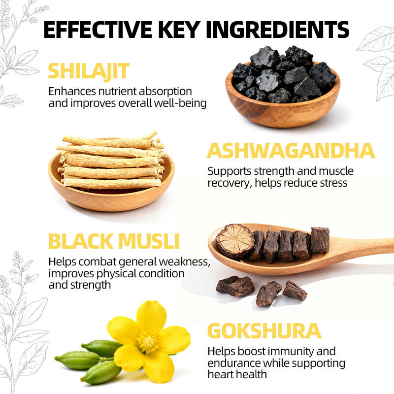 カスタムブランド オーガニック ヒマラヤシラジットガミー 純ヒマラヤシラジットキャンディー ベーガン ブリーンのブースター シラジットガミー