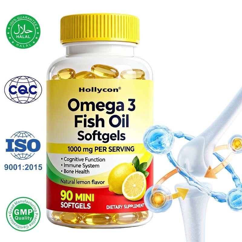 OEM 高強度 オメガ3 魚油 1000mg 90 カウント ソフトゲル 心臓と脳の健康のために