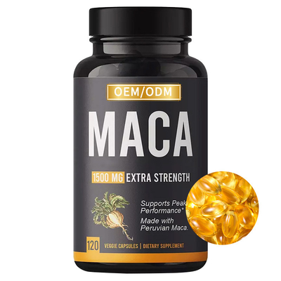 ヒップの拡大のための男性の黒いMacaの根の補足Softgels