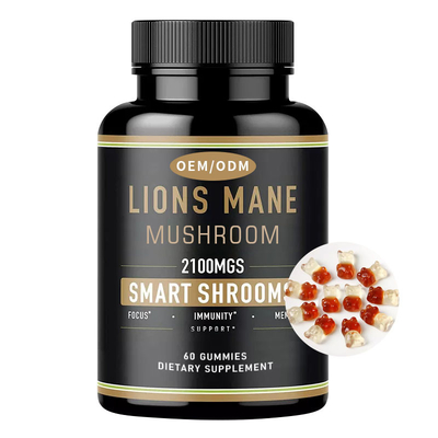 有機性ライオンの鬣のきのこの補足2100 Mg 60 グミ