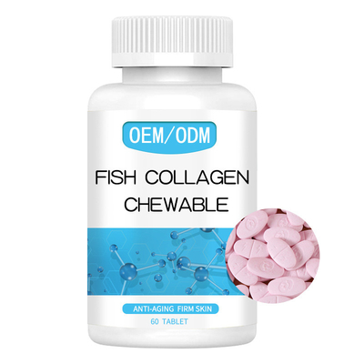 反老化するChewable魚のコラーゲンのグルタチオンは皮の白くなることのためのタブレットを要約する
