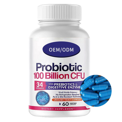 損失の重量の消化が良いProbiotic細菌Capsulessは1000億CFUを補う