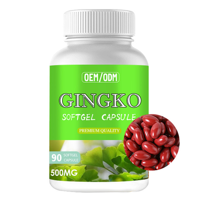 記憶は頭脳のブスターのためのイチョウのBiloba Softgelのカプセルの補足を増強する