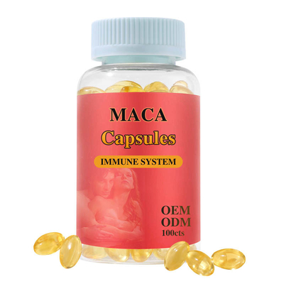 OEM プライベート・レーベル ゴールド 500 Mg マカ根カプセル サプリメント スタミナ エネルギー カプセル