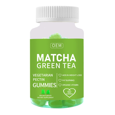 脂肪質の非常に熱い緑茶Matchaは減量のためのグミの補足を細くする