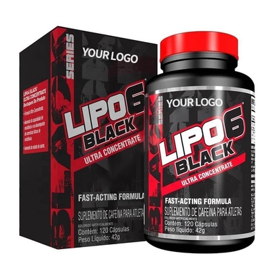 FDA脂肪質バーナーの草の細いカプセルのLipo 6の黒120のカプセルの極度な潜在的能力