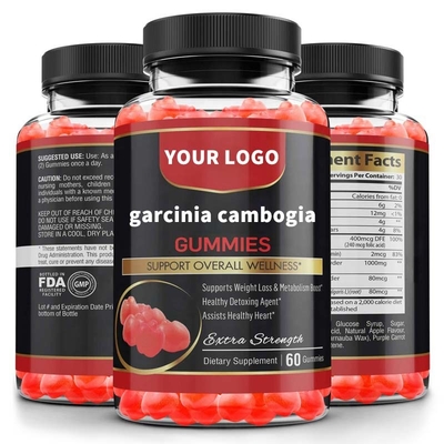 100%の草の減量のGarciniaのCambogiaのグミの補足