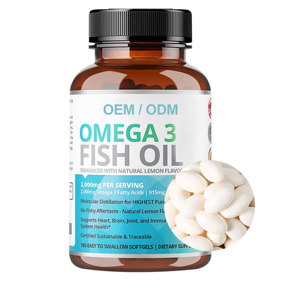 オメガを頭脳の健康のためのSoftgel 3つのDHA EPAのカプセル魚油