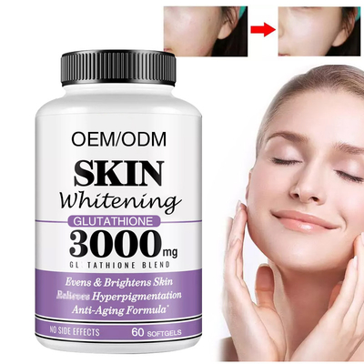 60pcs グルタチオン 500mg 美肌 ホワイトニング カプセル カスタマイズされたフォーム