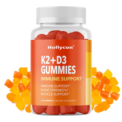 OEMのビタミンD3 K2 Gummiesの骨の健康およびサポートGummiesの免疫補足