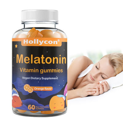 COAはOEMサポート睡眠を緩めるオレンジ味のMelatoninのビタミンGummiesを補う