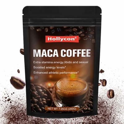 GMPは200g Macaの根の補足のブラウンのコーヒー粉を証明した
