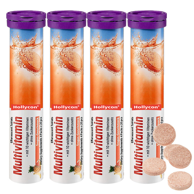 MultivitaminのビタミンCのサプリメントOEM 1000Mgの沸騰性のタブレット4パック20 PC