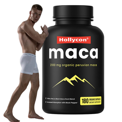 マカ根カプセル 2100mg 有機マカ根混合物 エネルギーを供給するマカカプセル