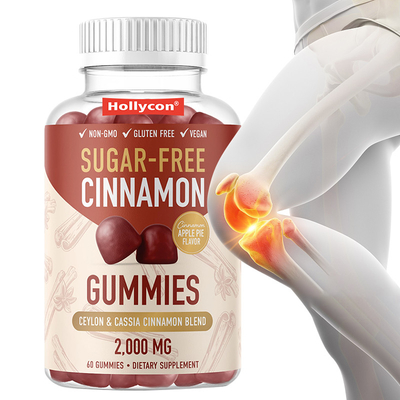糖のないシナモンガム 1000mg セイロンシナモンエキストラクト 免疫力サポートのためのガム