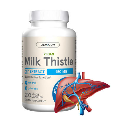 肝臓機能のサポートのための高品質のミルクジストルカプセル