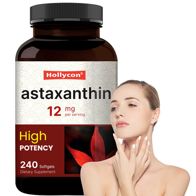 OEM アスタキサンチンソフトジェル 皮膚のための自然抗酸化剤 12mg アスタキサンチンソフトジェル
