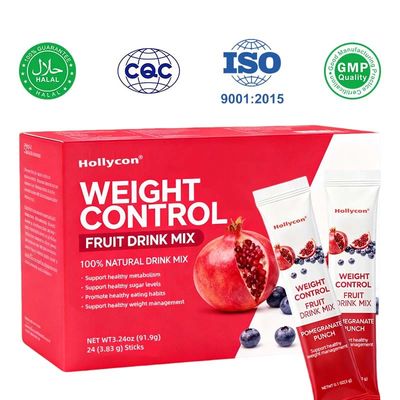 OEM / ODM Weight Control Fruity (Acai, Pomegranate) Drink Mix Beverage with Slimming Herbs (Garcinia Cambogia, Gymnema Sylvestre) to Help Support Healthy Lifestyle No Added Sugar , custom Formula